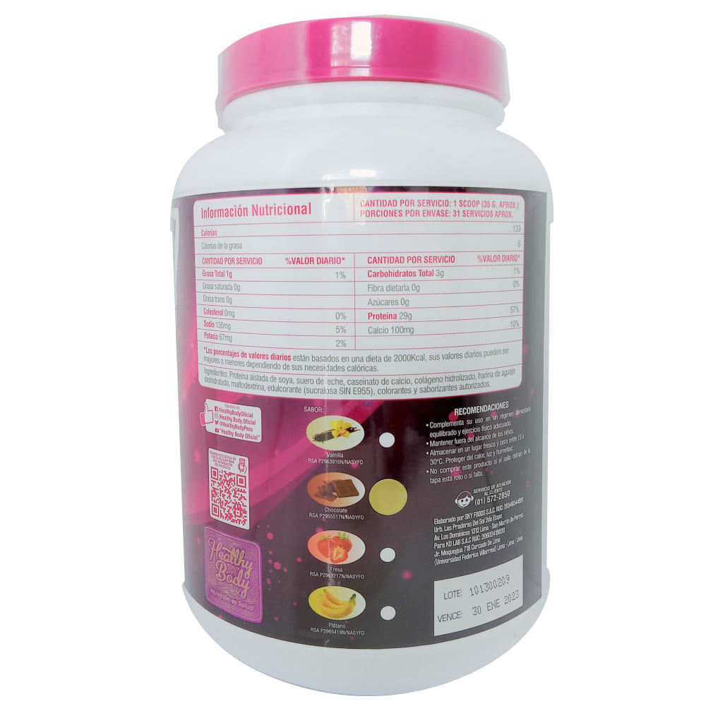 Proteína Queen Protein 1.10Kg Chocolate Real Plaza