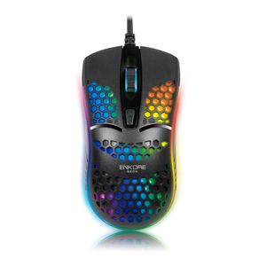 Mouse Gamer LED USB Geox Black Ekm121 Enkore