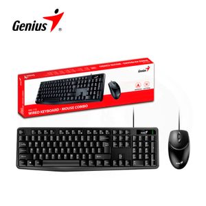 Kit Teclado y Mouse Genius Wired keyboard KM-170 Alámbrico