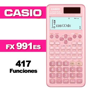 Calculadora Casio Fx 991 es científica Rosado
