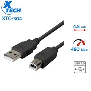 Cable Impresora Printing XTC-304 USB 2.0 A-Macho a B-Macho
