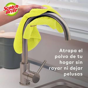 Paño Microfibra Scotch-Brite 29*29  4 Unidades Multicolores TRIPACK