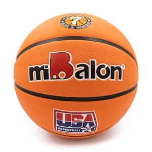 Pelota Mibalón Basquet Naranja Gravada Oficial