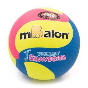 Pelota Mibalón Voley Spiral Azul Rosa
