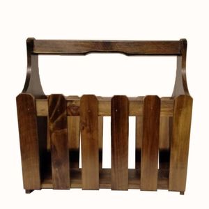 Revistero de Madera Croazan Porta revistas en Marron