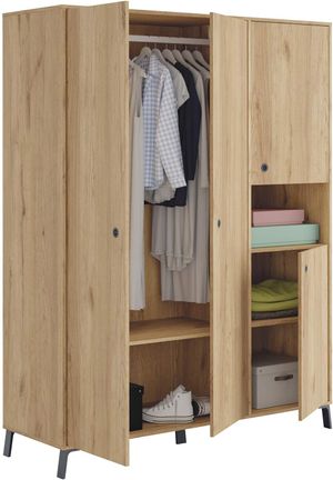 Armario Ropero Rústico Bulgaria color Marrón TU MESITA