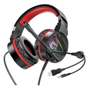 Audífono con Micrófono Gaming Hoco W104 Alámbrico 2m Rojo De Alta Calidad y Durabilidad