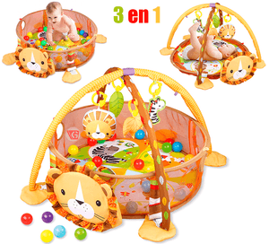 Gimnasio de actividad circular león con pelotas Gethex