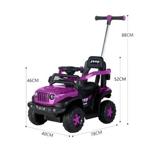Carro con Control Remoto Electrico Musical Todo Terreno Lila