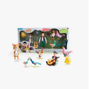 Set de Figuras Articulables La Granja de Zenón 8 Piezas
