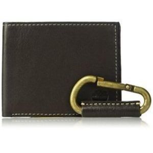 Pack Billetera BiFold y llavero de Cuero Timberland - Marrón Oscuro