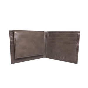 Billetera Bifold Cuero Revestido Levis Hombre - Marrón