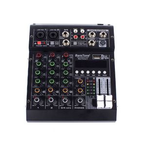 Mezcladora de audio Baretone MAX_FORCE _4 canales 3 salidas