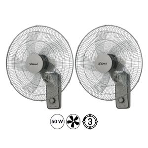 2 Ventiladores de pared Dioré MWF-1805 3 velocidades 5 aspas 50 Watts