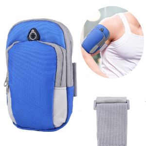 Bolso Porta Celular Deportivo Con Correa brazalete Azul
