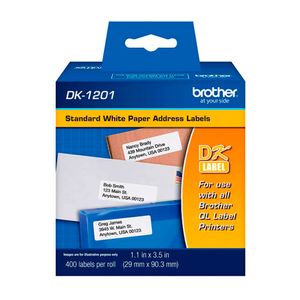 Cinta Brother DK-1201 (29 mm x 90 mm) para etiquetadora Brother