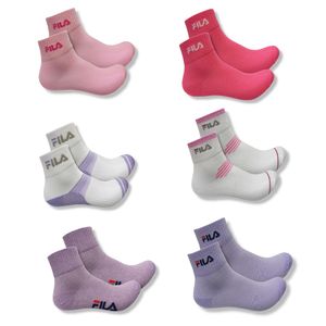 Medias Fila Tobilleras Dama Pack de 6 Pares