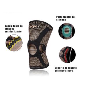Rodillera Elastico Hilo Cobre con Varillas Talla XL