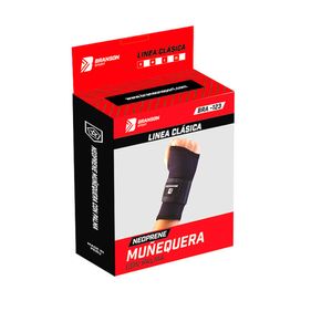Muñequera con palma Branson negro Talla S