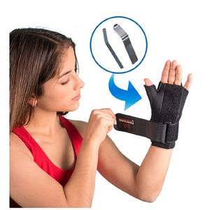 Muñequera ortopédica doble férula de aluminio Branson Talla M Izquierd