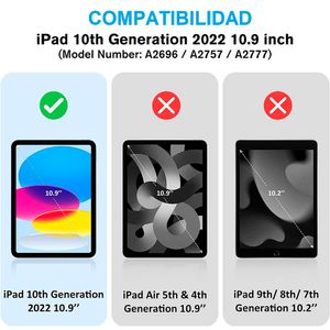 Mica de Vidrio Templado para Ipad 10 del 2022 Tablet de 10.9