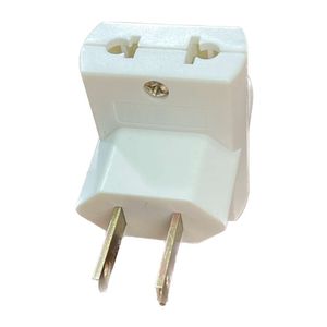 Enchufe triple de derivación EPEM espigas planas, blanco