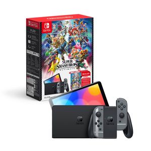 Consola Nintendo Switch Oled Edición Super Smash Bros Bundle + 3 Meses Membresía Online