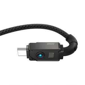 Cable Tipo-C a USB Baseus 1m, 100W, series indestructibles, negro