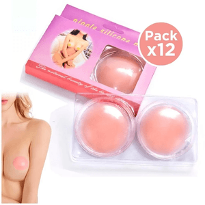Pack x12 Pezoneras de Silicona Cubre Pezón Adhesivas Reutilizables P580
