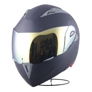 Casco de Moto Articulado Abatible Certificado Tornazolado Dorado - Talla L