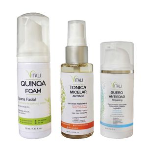 Pack Hidratante Antiage: Limpiador + Tónica+ Suero