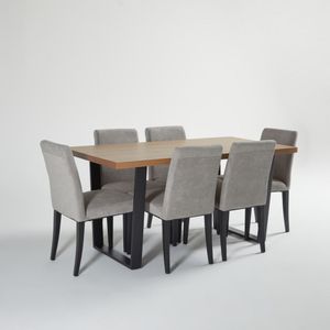 Juego de Comedor Marcelo Gris 6 Sillas