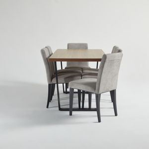 Juego de Comedor Marcelo Gris 6 Sillas