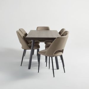 Juego de Comedor Mateo Taupe 6 Sillas