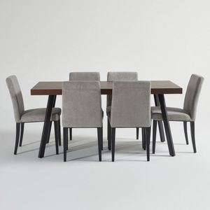 Juego de Comedor Olivia Gris 6 Sillas
