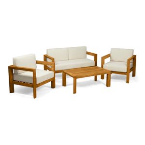 Set de terraza Milano 4 personas con mesa Movenda