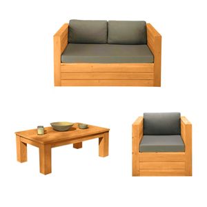 Set de terraza Arao 3 personas con mesa Movenda