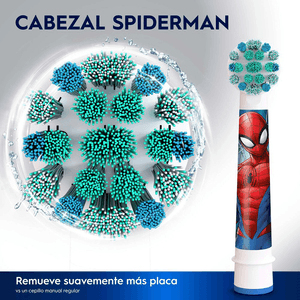 Cabezales De Repuesto Oral-B Spiderman Cepillo Eléctrico 2un