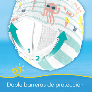 Pañales para Piscina Pampers Splashers Talla M-G 11 un
