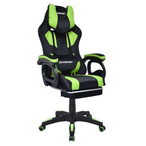 Silla Gamer Extingtion Sapp Gamuza-Cuerina Color Verde
