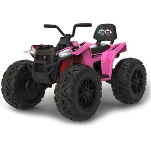 Cuatrimoto a Batería «UTV HOLLICY» 24V con MP3 Rosado