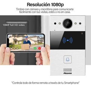 Videoportero smart antivandálico con cámara - Abre desde tu celular | Akuvox R20A