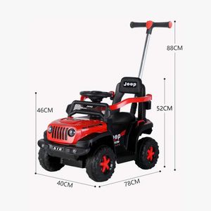 Carro con Control Remoto Electrico Musical Todo Terreno Rojo