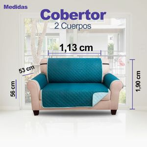 Cobertor Reversible CRISAL COB002 Jade y Turquesa