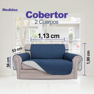 Cobertor Reversible CRISAL COB002 Azul y Gris