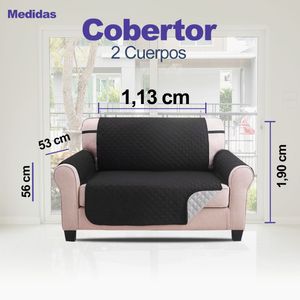 Cobertor Reversible CRISAL COB002 Negro y Gris