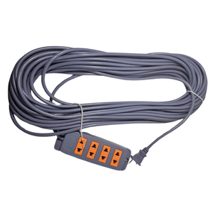 Extension electrica vulcanizado 20 metros 4 tomas gris Home Light 166087