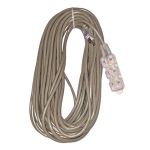 Extension electrica vulcanizado 15 metros 3 tomas gris Home Light 166083