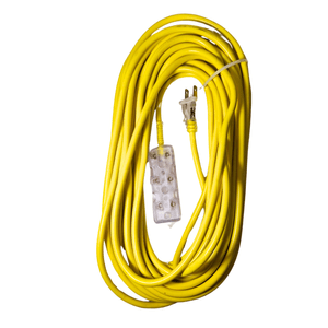 Extension electrica vulcanizado 15 metros 3 tomas amarrillo Home Light 140119