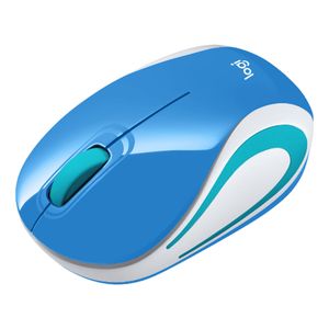 Mouse Logitech M187 Mini Inalámbrico Azul